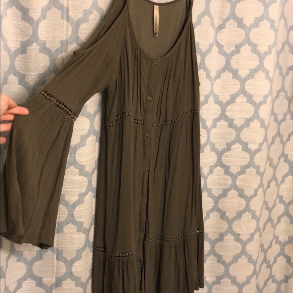 Paper Crane Cold Shoulder Dress